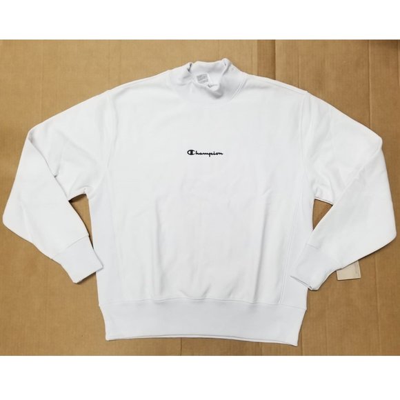 champion mock neck sweatshirt mens